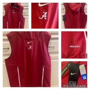 Nike | Jackets u0026 Coats | Nwt Nike Alpha Fly Rush Pullover Hooded Vest  Alabama Crimson Tide Mens Xl | Poshmark